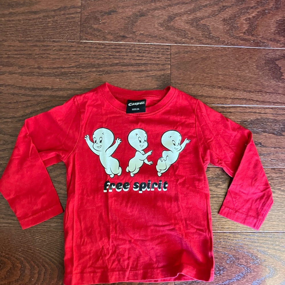 Casper the friendly ghost kids shirt 2T
